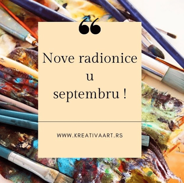 nove radionice u septembru
