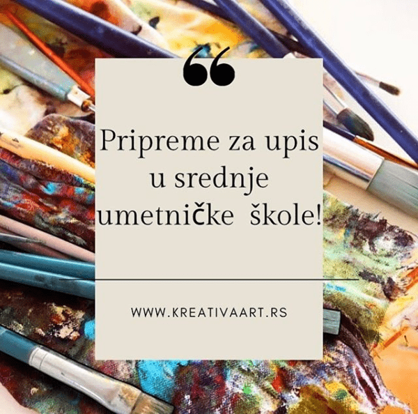 pripreme za upis u umetničke skole